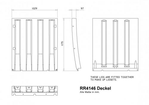 RR4146 Deckel für Schiebedach für Abrollcontainer